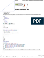 Creating a Dynamic Poll With jQuery and PHP