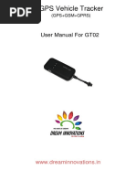 GPS Vehicle Tracker: User Manual For GT02