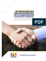 Metodología Del Proceso Estadístico de La Conciliación Extrajudicial en Derecho (2018)