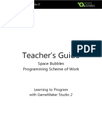 Teacher's Guide: Space Bubbles Programming Scheme of Work