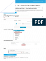 Method 1: How To Reset The Router To Factory Defaults?