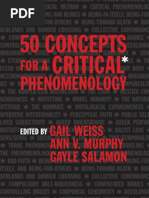 50 Concepts For A Critical Phenomenology Phenomenology Philosophy Edmund Husserl