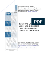 Diseño curricular base Venezuela educación