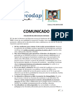 Comunicado - Finalización Del Año Escolar A Distancia