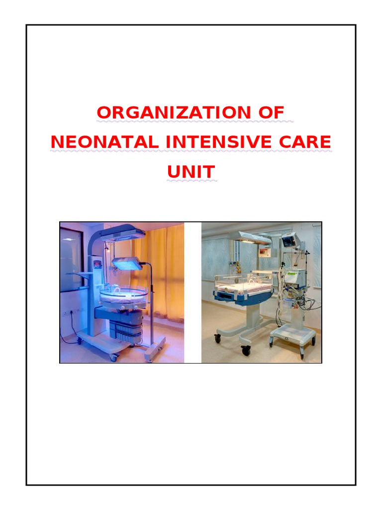 Organization of NICU Notes | PDF | Neonatal Intensive Care Unit ...