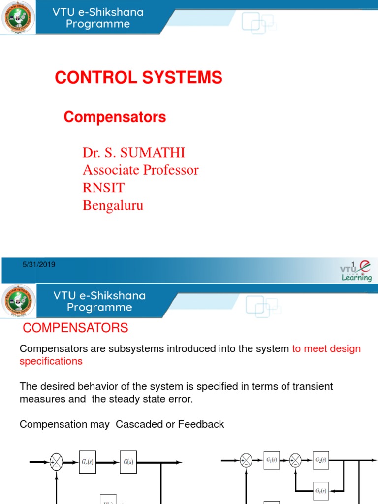 Compensator For Control System PDF Electrical Engineering