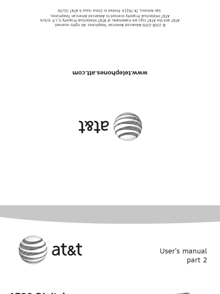 1739 Digital Answering System User's Manual PDF Telephone Telephony