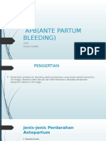 Apb (Ante Partum Bleeding)