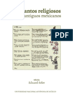 Seler. Los Cantos Religiosos de Los Antiguos Mexicanos PDF