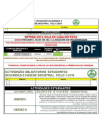 Imprima Esta Hoja en Cada Entrega: Actividades Obligatorias Estudiantes Seguridad E Higiene Industrial Ciclo 3-2019