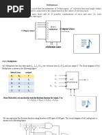 8x1 Mux Using 4x1 Mux | PDF | Electronic Design | Computer Engineering
