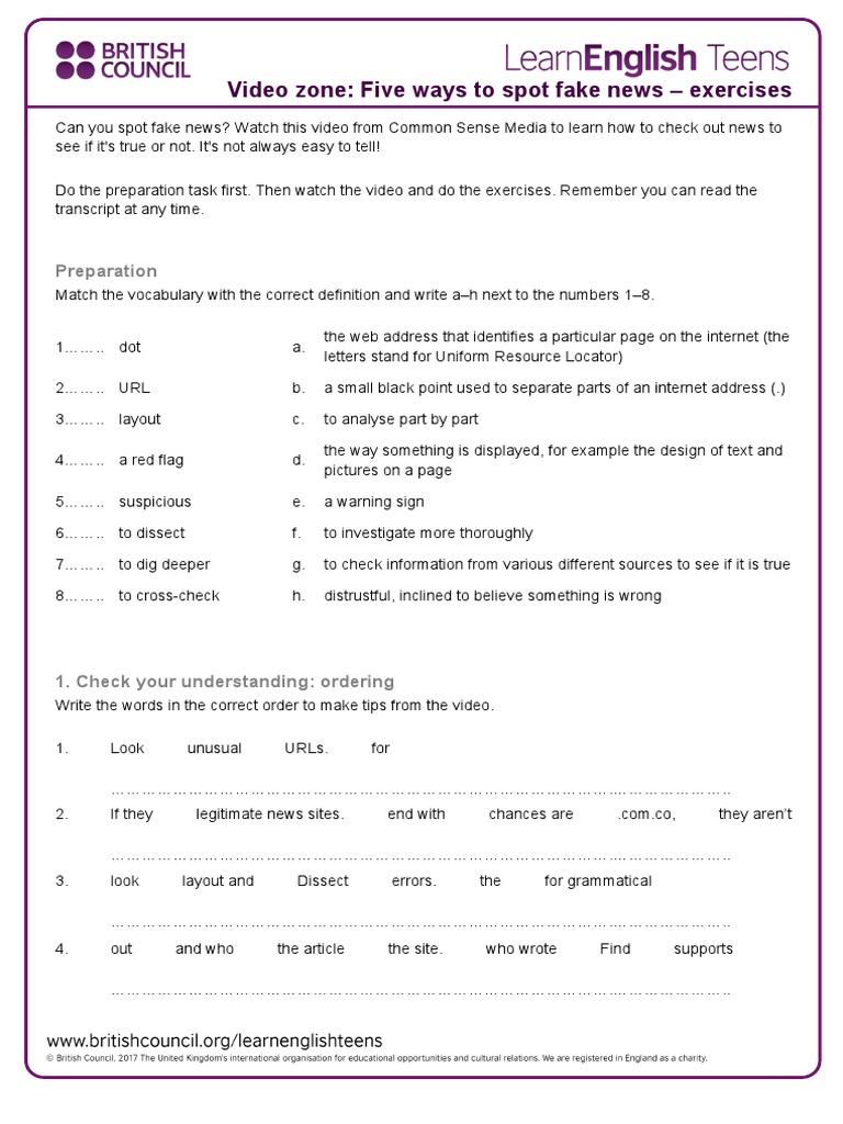 Five Ways To Spot Fake News - Exercises PDF | PDF | Semiotics | Human ...