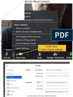 Zoom Audio For Lessons