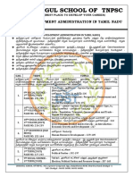 Dindigul School of TNPSC: Development Administration in Tamil Nadu