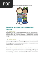 Estrategias para Estimular el Lenguaje Infantil | PDF | Palabra ...