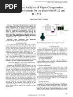 Performance Anylisis of r22 Vs r134 On Ice Making PDF