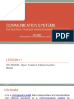 Lesson 11 - OSI Model