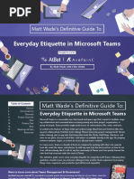 Everyday Etiquette in Microsoft Teams: Matt Wade's Definitive Guide To