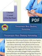 Kelompok 3 - Pemantapan Mutu Di Bidang Hematologi (AK5 Eks) PDF