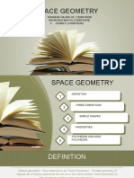 Space Geometry: 1. THAMARA HAURA DZ. (1305619020) 2. RAHADIAN WAHYU (1305619035) 3. JUMRATI (1305619038)