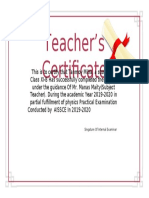 Participation Certificate Template