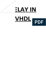 Delay in VHDL