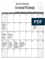 Next To Normal Pit Schedule: April 2015 (United States)