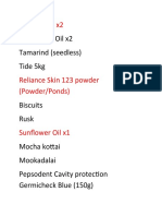 Groundnut Oil x2 Tamarind (Seedless) Tide 5kg
