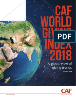 CAF - World Giving Index 2018 A Global View of Giving Trends October 2018