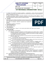 Procurement of Materials (Production - ACG) QSP 08