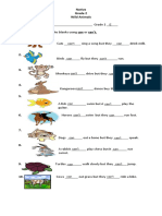 Native Grade 2 Wild Animals: Joaquina E