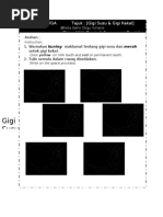 Worksheet Gigi Susu Gigi Kekal