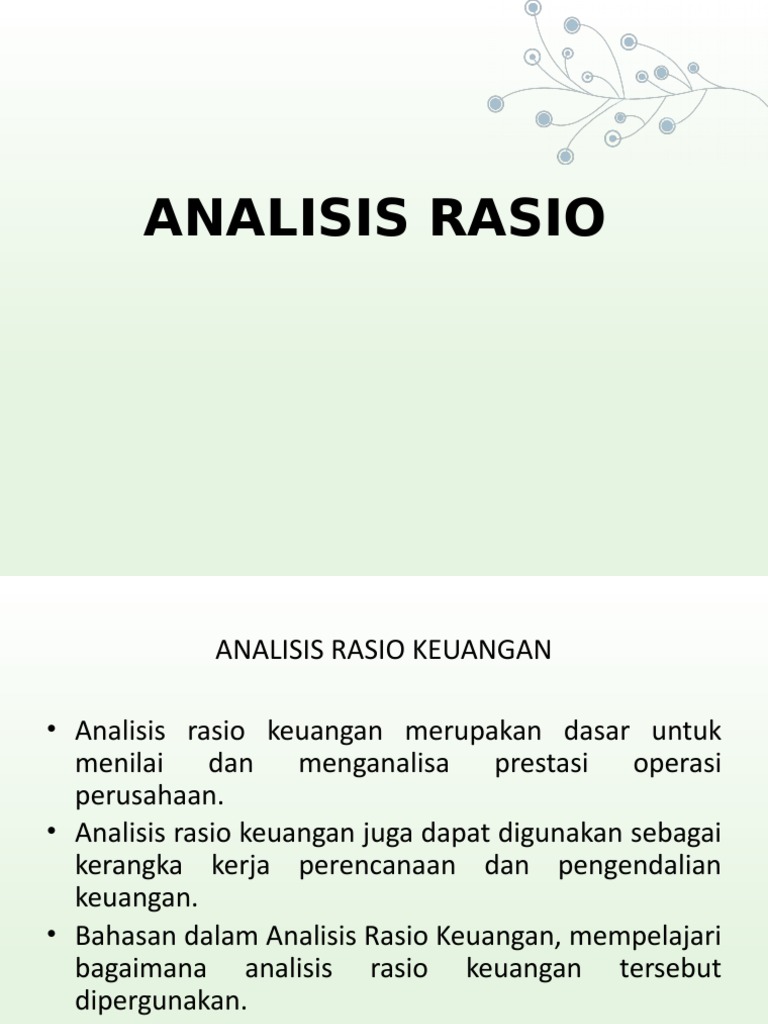 Analisis Rasio Keuangan Perusahaan | PDF