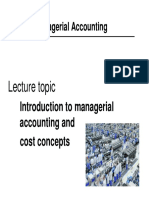 Managerial Accounting Introduction (MAI