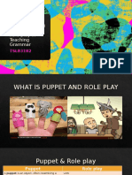 WEEK 15: Using Puppet and Role Play in Teaching Grammar