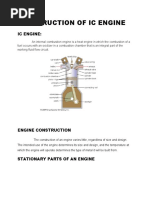 Construction of Ic Engine