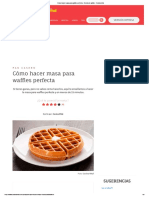 Cómo Hacer Masa para Waffles Perfecta - Receta de Waffles - Cocina Vital