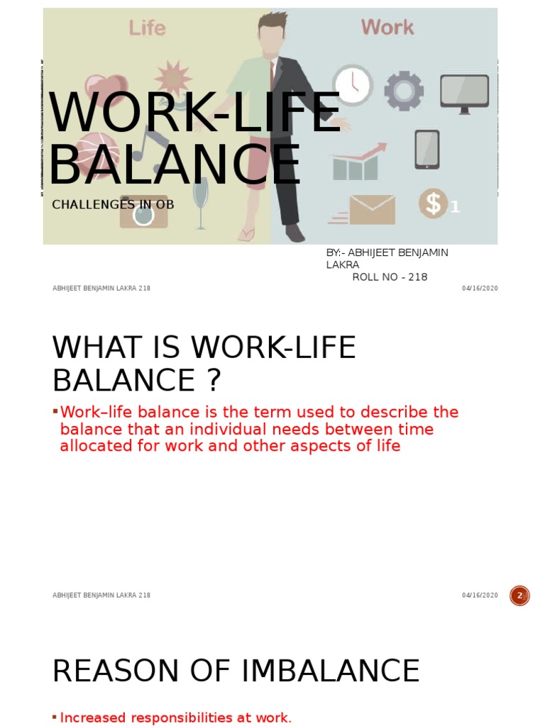 Work-Life Balance: Challenges & Solutions | PDF
