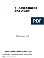 Filling, Assessment and Audit