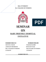 Seminar ON: Baby Friendly Hospital Initiative