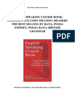 English Speaking Course Book: The Best Selling by Rana, Pooja Expert), Pooja Rana (British Grammar
