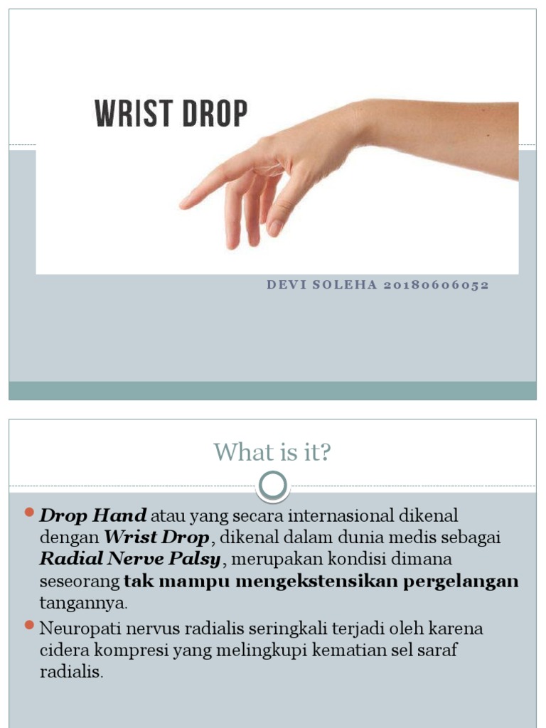 Penanganan dan Diagnosis Drop Hand | PDF