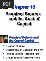 Required Returns and The Cost of Capital Required Returns and The Cost of Capital