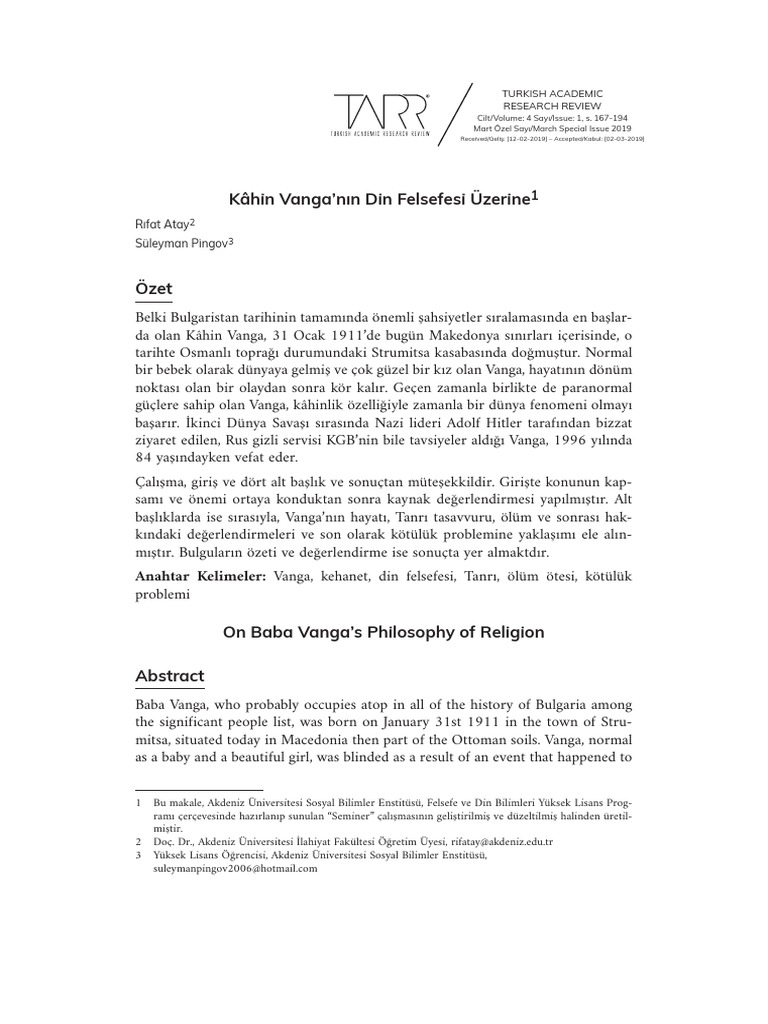 Baba Vanga PDF PDF