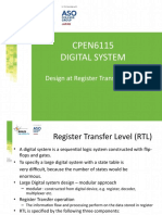 Design at The Register Transfer Level