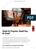 School Art Programs - Should They Be Saved - Law Street PDF