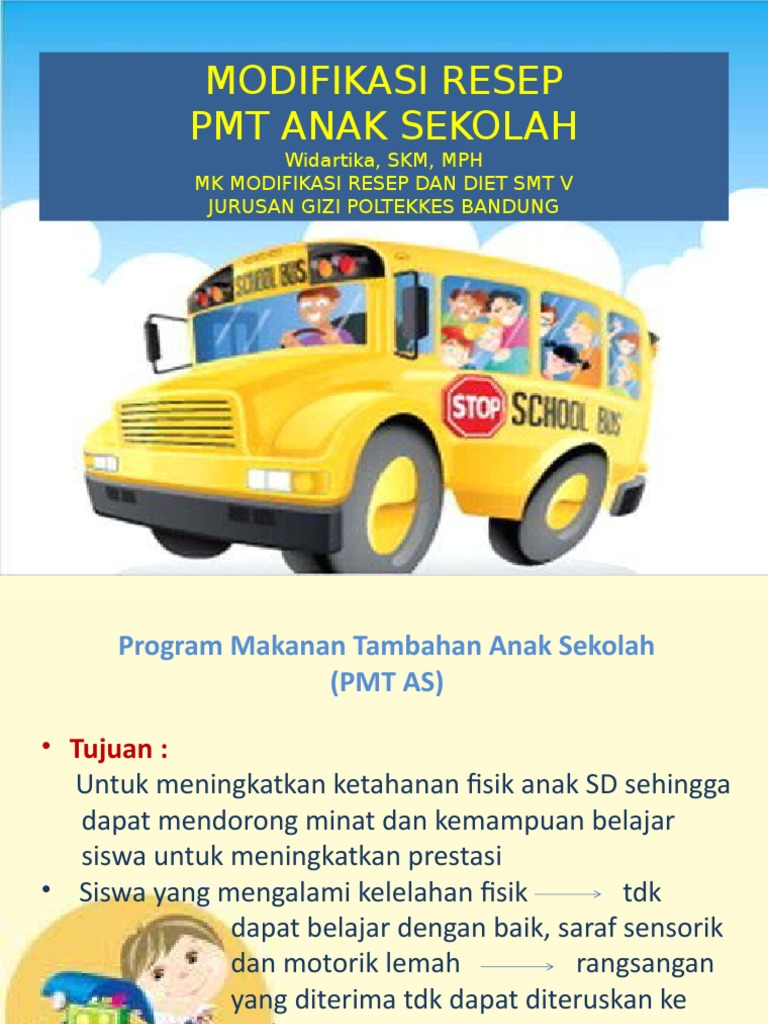 Modifikasi resep pmt anak sekolah dan ibu hamil pdf