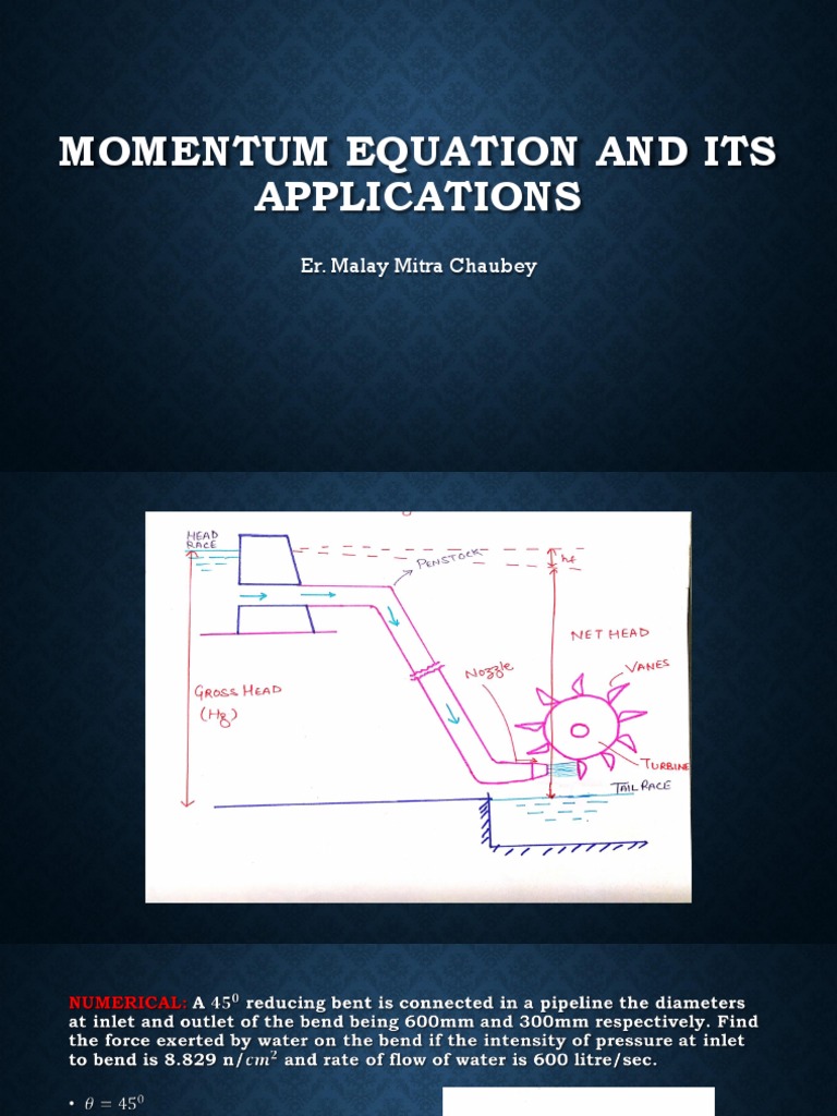 Applications of Impulse-Momentum Equation | PDF | Momentum | Force