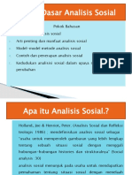 Dasar-Dasar Analisis Sosial