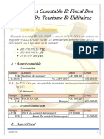 Traitement Comptable Et Fiscal Des Voitures de Tourisme Et Utilitaires